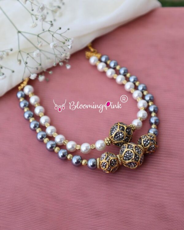 Paachi Beaded Pearl Necklace