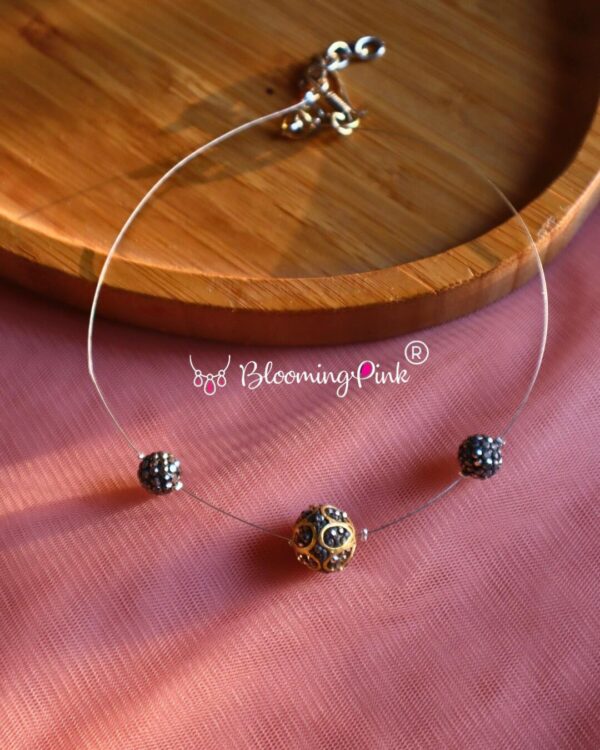 Invisible Silver Pachi Beads chain