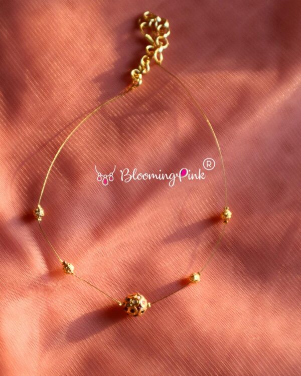 Invisible Golden Pachi Beads Chain