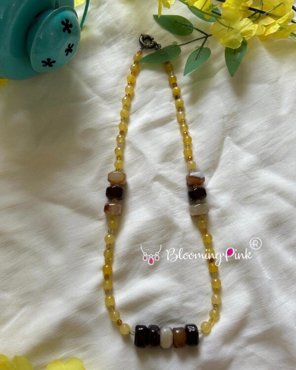 Honey Yellow Agates Necklace