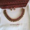 Green Oval Temple Necklace