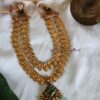 Sudha Double Coin Green Necklace