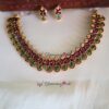 Green Oval Temple Necklace