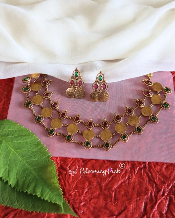 Dual Colour Coin Choker