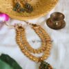 Sudha Double Coin Green Necklace