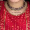 Green Oval Temple Necklace