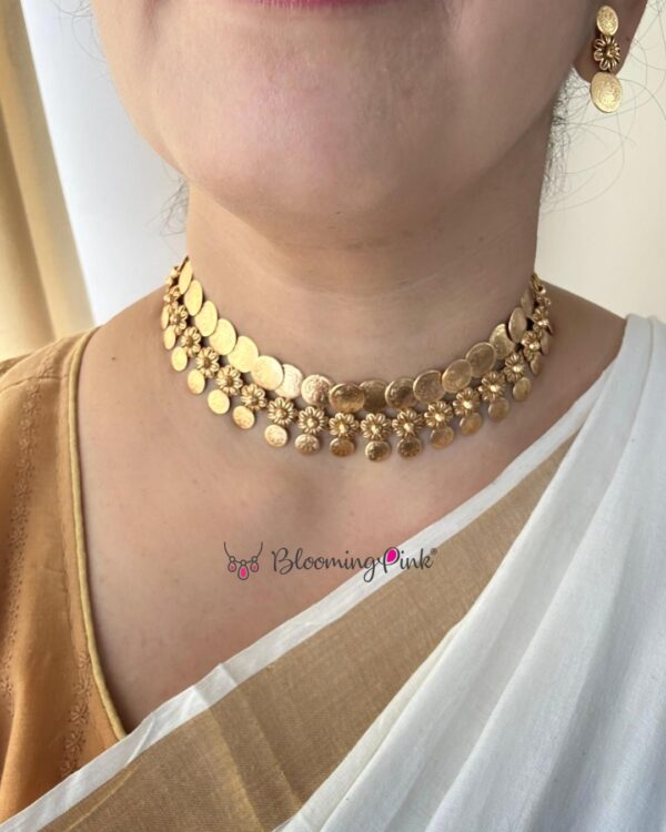 Prakriti Double Coin Choker