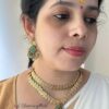 Sudha Double Coin Green Necklace
