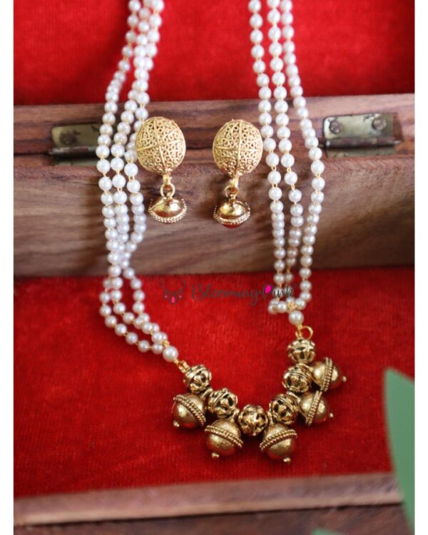 Pearl String Long Mani Mala