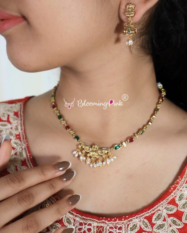 Multi colour Lakshmi Necklace
