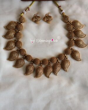 Abha Matt Gold Necklace