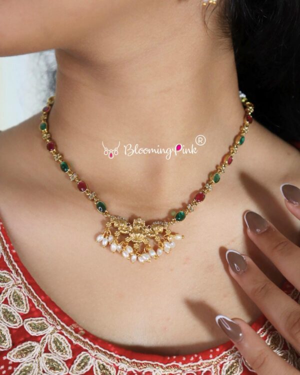 Multi colour Lakshmi Necklace