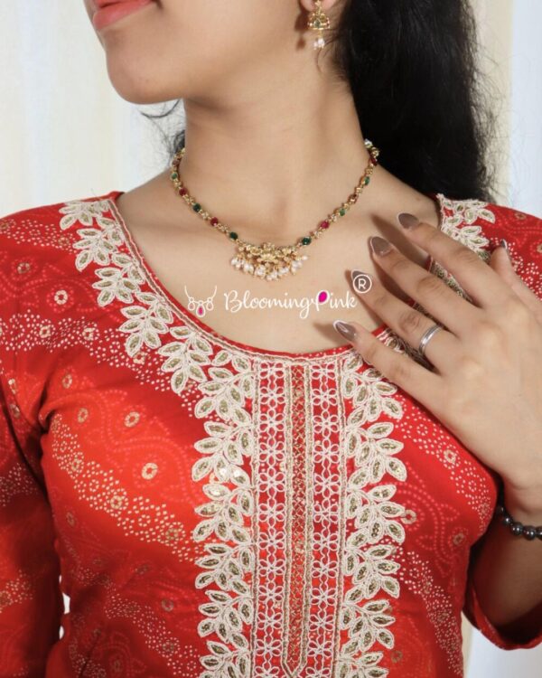 Multi colour Lakshmi Necklace