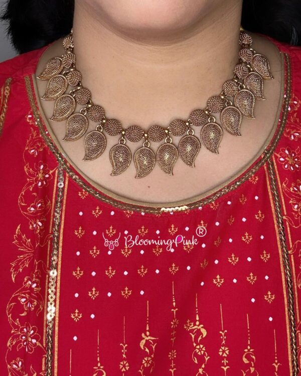 Abha Matt Gold Necklace