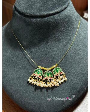Invisible 3 Lotus Necklace