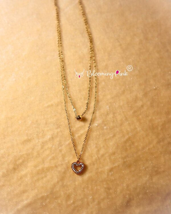 Heart AT Double layer Chain