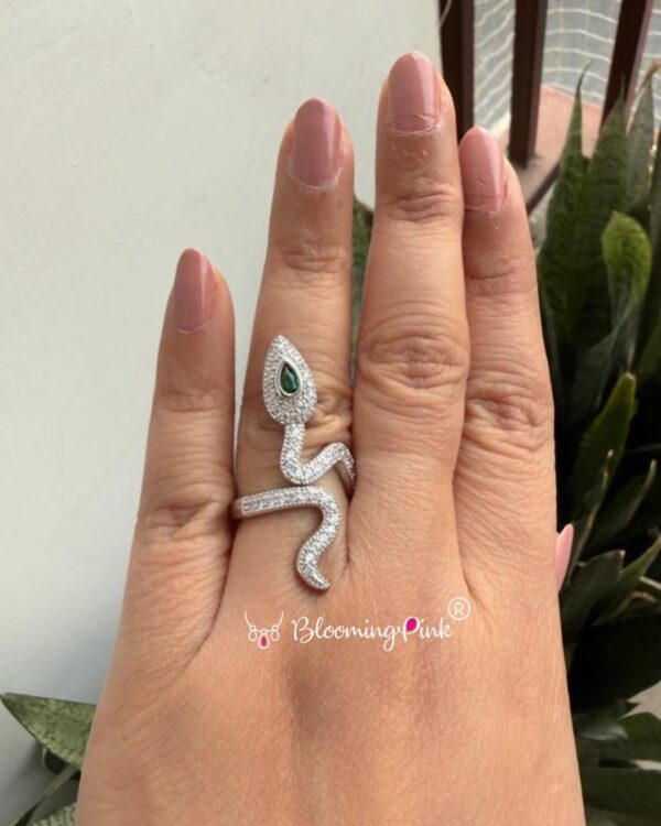 Serpent Silver Ring