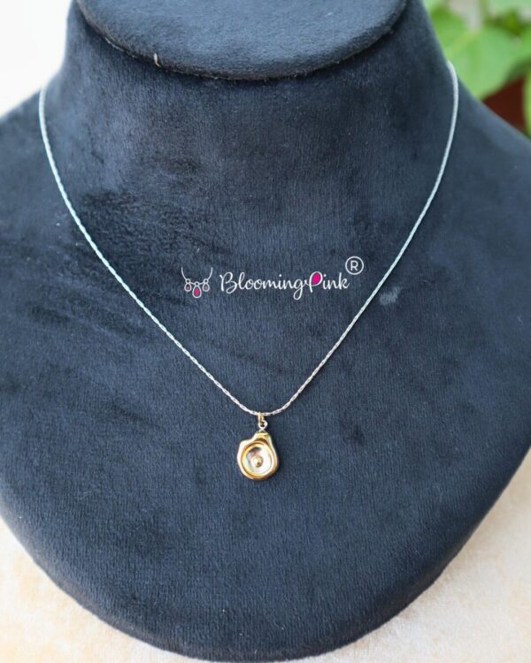 AT Silver Chain with Dual Pendant