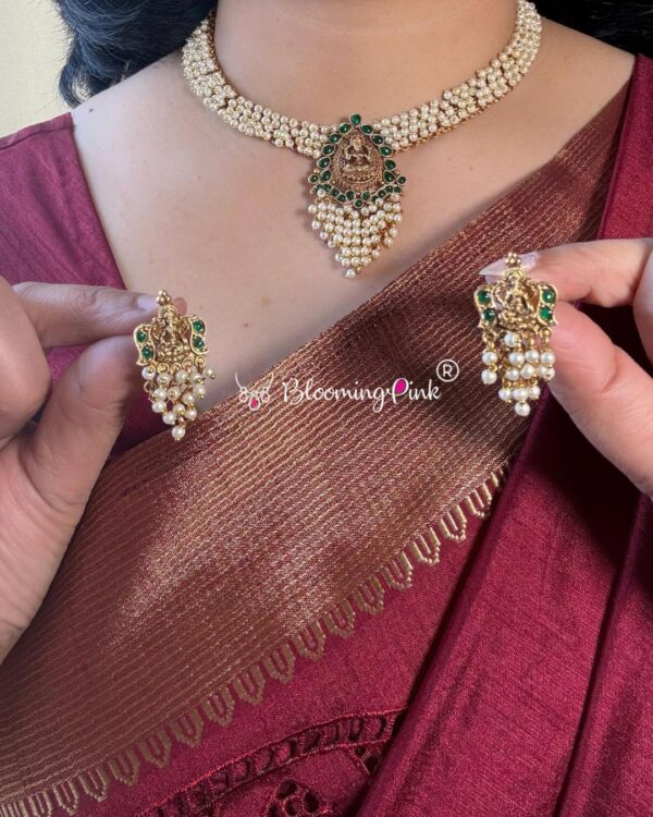 Rukmini Pearl Studded Short Necklace