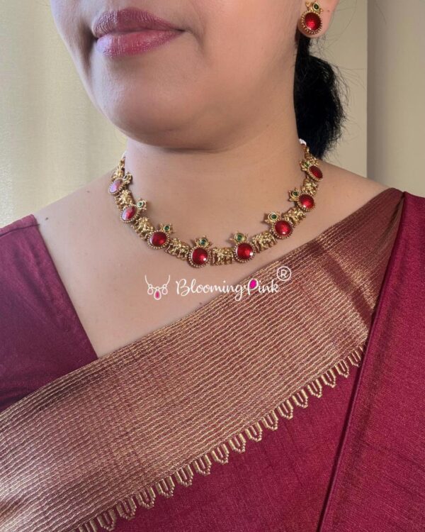 Red Haathi Choker
