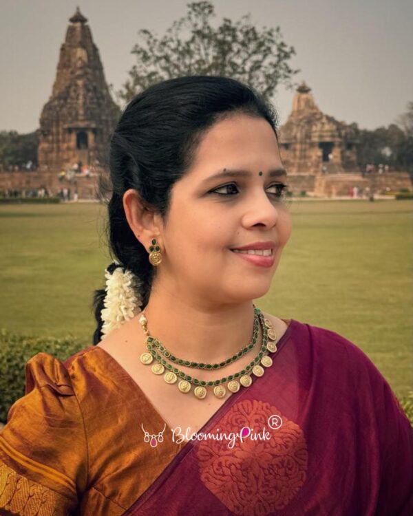 Lakshmi Coin Kemp Layer Necklace