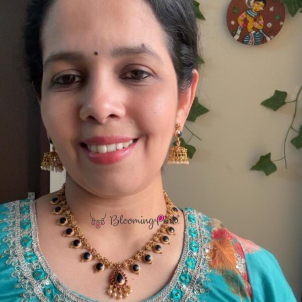 Neelima Blue Palakka Necklace
