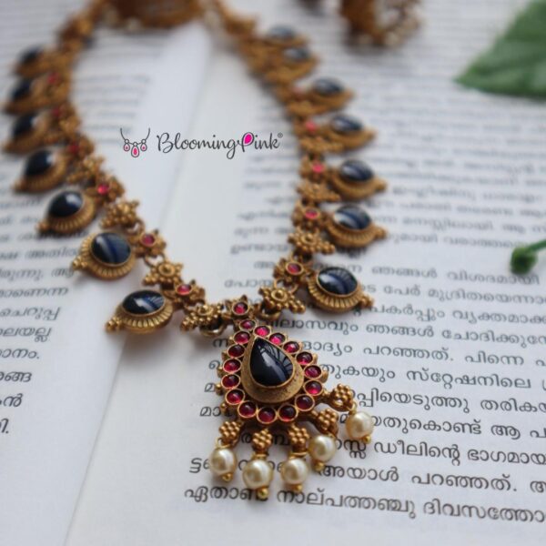 Neelima Blue Palakka Necklace