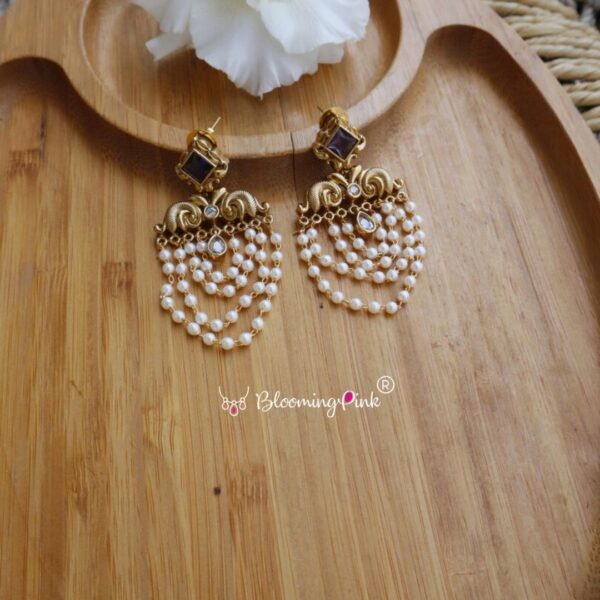 Pearl Chain Earrings