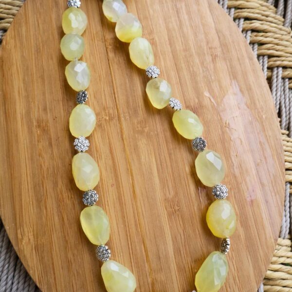 Lemon Yellow Agates Necklace
