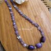 Vienna Violet Flat Agates Necklace