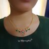 Gold Replica Palakka short Necklace