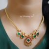 Gold Replica Palakka short Necklace