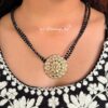 Black Crystal Kundan Necklace