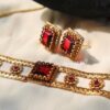 Maroon Box Choker