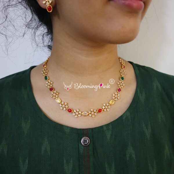 14 Navaratna Stylish Necklace