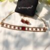 Maroon Box Choker