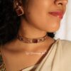 Maroon Box Choker