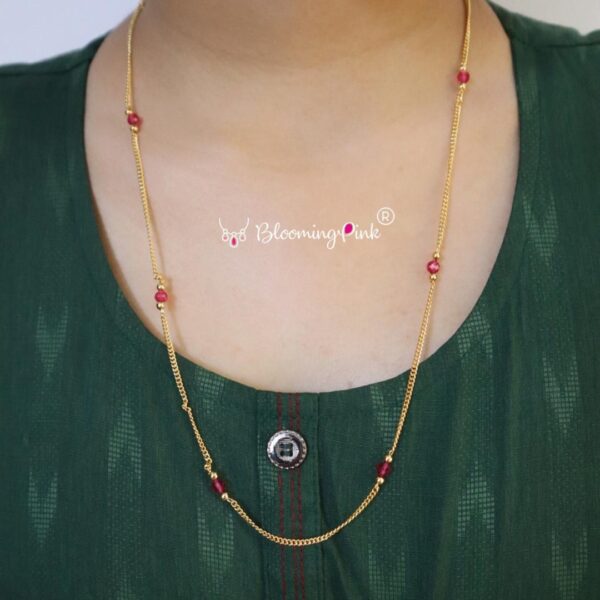 Amma Crystal Thin Chain
