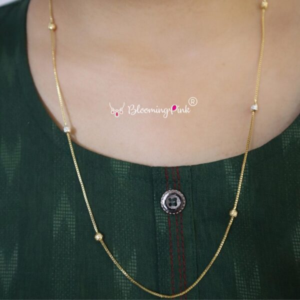 Amma Simple Gold & Silver Balls Chain