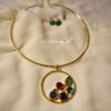 Flower Stones Neck cuff