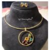 Flower Stones Neck cuff