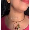 Flower Stones Neck cuff