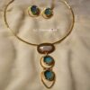 Druzy Pearl Neck Cuff
